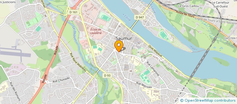 localisation de l'entreprise SCI DU 10 RUE BODIN  SAUMUR