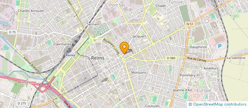 localisation de l'entreprise SCI DU 10 RUE CAMILLE LENOIR  REIMS