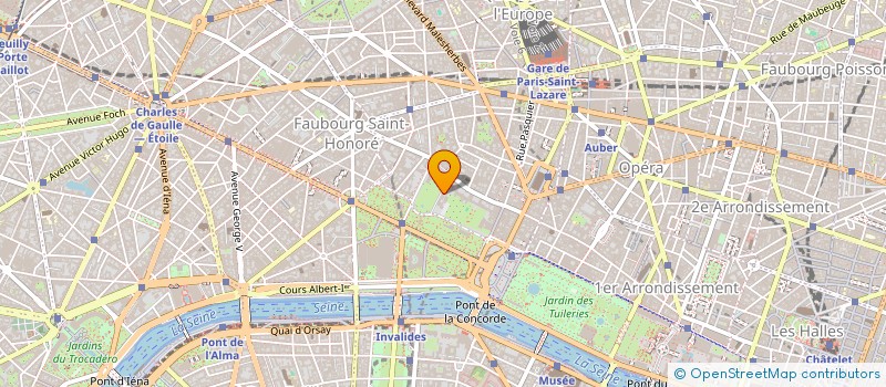 localisation de l'entreprise SCI DU 10 RUE DE L'ELYSEES  PARIS