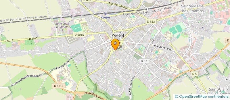 localisation de l'entreprise SCI DU 10 RUE DE L UNION  YVETOT
