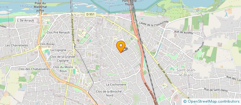 localisation de l'entreprise SCI DU 10 RUE DE LA BRETONNERIE à SAINT-JEAN-LE-BLANC