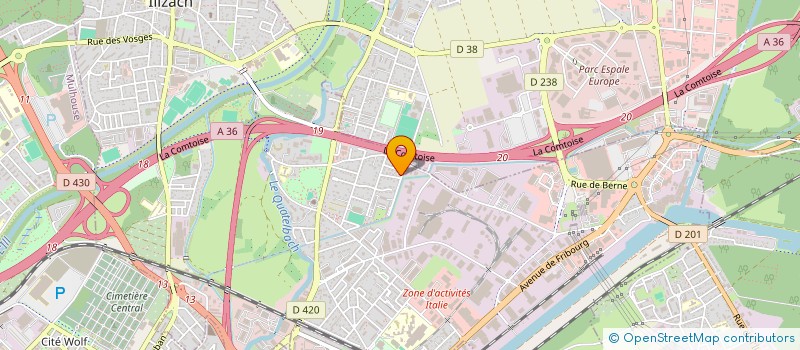 localisation de l'entreprise SCI DU 10 RUE DE LA MONTEE A FLAXLANDEN  ILLZACH