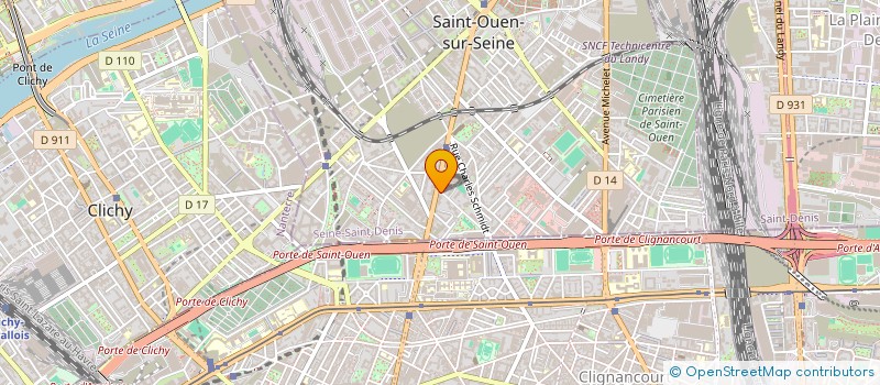 localisation de l'entreprise SCI DU 10 RUE GAMBETTA  SAINT-OUEN-SUR-SEINE
