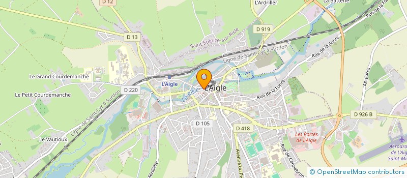 localisation de l'entreprise SCI DU 10 RUE GAMBETTA à L'AIGLE