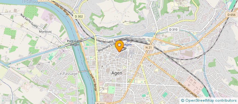 localisation de l'entreprise SCI DU 10 RUE MARTIAL CAZES  PONT-DU-CASSE