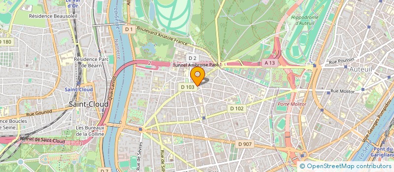 localisation de l'entreprise SCI DU 10 RUE MOLLIEN à BOULOGNE-BILLANCOURT