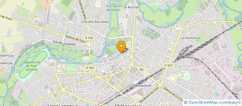 localisation de l'entreprise SCI DU 10 TER RUE DU GUE AUX CHEVAUX à CHATEAUROUX