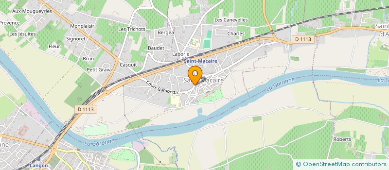 localisation de l'entreprise SCI DU 101 CRS DE L'YSER  SAINT-MACAIRE