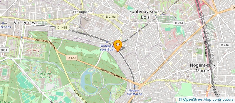 localisation de l'entreprise SCI DU 101 RUE DE CHARENTON à FONTENAY-SOUS-BOIS