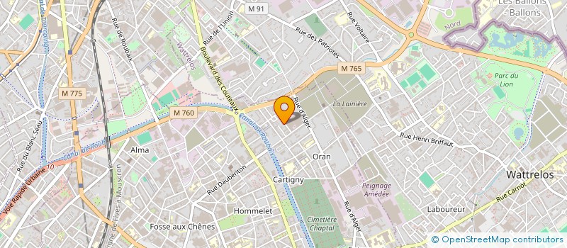 localisation de l'entreprise SCI DU 101 RUE DE CONSTANTINE  ROUBAIX