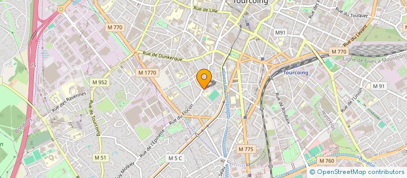 localisation de l'entreprise SCI DU 101 RUE DU FLOCON  TOURCOING