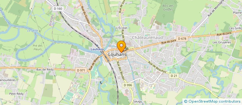 localisation de l'entreprise SCI DU 104 GRANDE RUE à LOUHANS