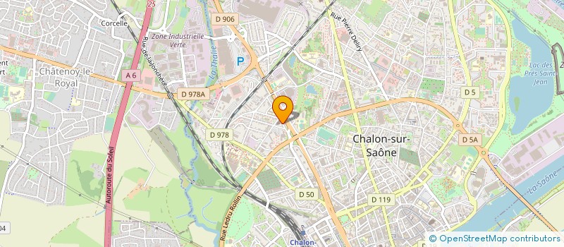 localisation de l'entreprise SCI DU 104 R DE LA VERRERIE à CHALON-SUR-SAONE