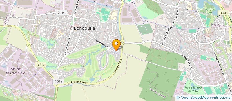 localisation de l'entreprise SCI DU 106 AVENUE HENRI GINOUX  BONDOUFLE