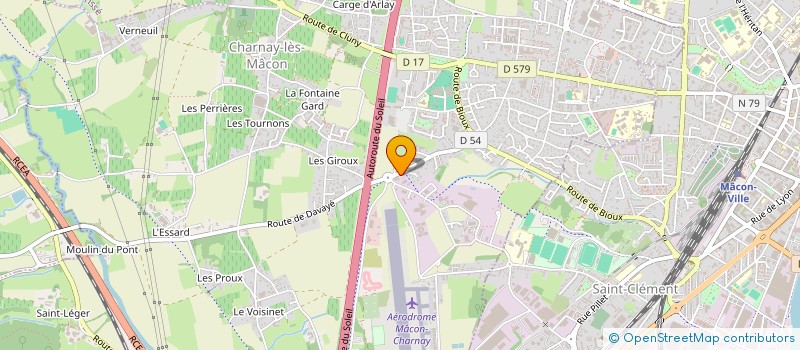 localisation de l'entreprise SCI DU 107  CHARNAY-LES-MACON