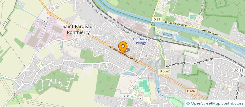 localisation de l'entreprise SCI  DU 107 AVENUE DE FONTAINEBLEAU  SAINT-FARGEAU-PONTHIERRY