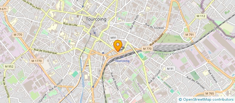 localisation de l'entreprise SCI DU 107 AVENUE GUSTAVE DRON  TOURCOING