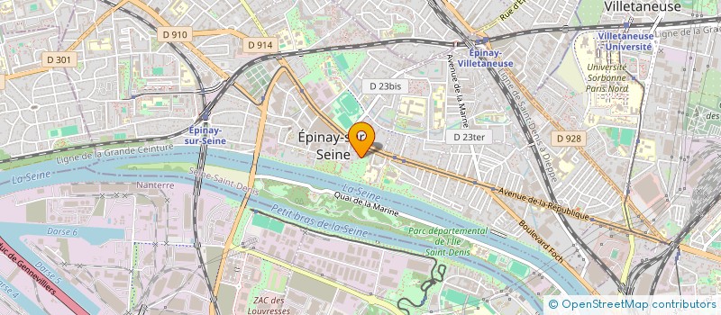 localisation de l'entreprise SCI DU 107 BEATUS à EPINAY-SUR-SEINE