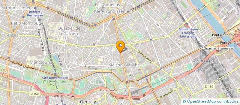 localisation de l'entreprise SCI DU 108 AVENUE D'ITALIE  PARIS