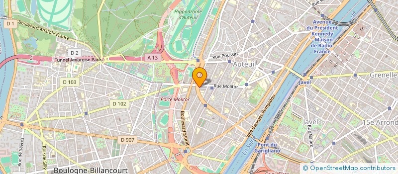 localisation de l'entreprise SCI DU 108 BD EXELMANS  PARIS