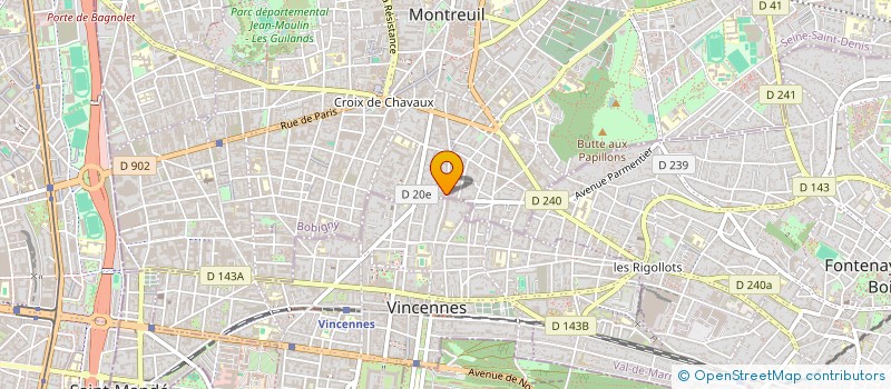 localisation de l'entreprise SCI DU 108 RUE CARNOT  MONTREUIL