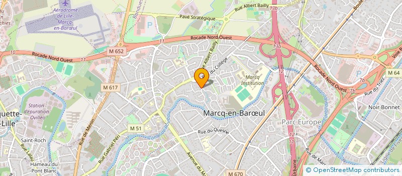 localisation de l'entreprise SCI DU 109 BD CLEMENCEAU à MARCQ-EN-BARŒUL