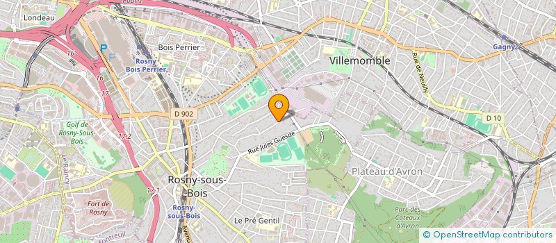 localisation de l'entreprise SCI DU 109 RUE CLEMENT ADER à ROSNY-SOUS-BOIS