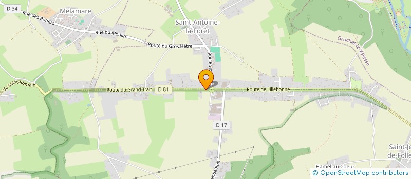 localisation de l'entreprise SCI DU 109 RUE DE TOURNEVILLE  SAINT-ANTOINE-LA-FORET