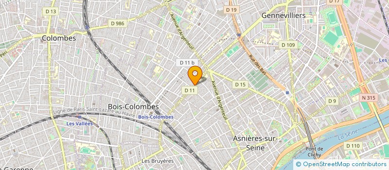 localisation de l'entreprise SCI DU 109 RUE DES BOURGUIGNONS à BOIS-COLOMBES