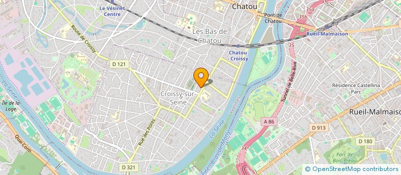 localisation de l'entreprise SCI DU 10T R PAUL DEMANGE  CROISSY-SUR-SEINE