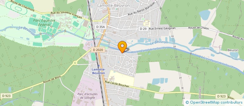 localisation de l'entreprise SCI DU 11 13 AVENUE DE VIERZON  LAMOTTE-BEUVRON