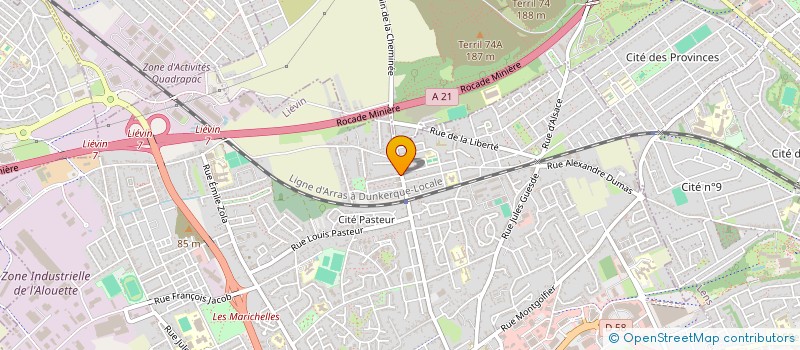 localisation de l'entreprise SCI DU 11  LIEVIN