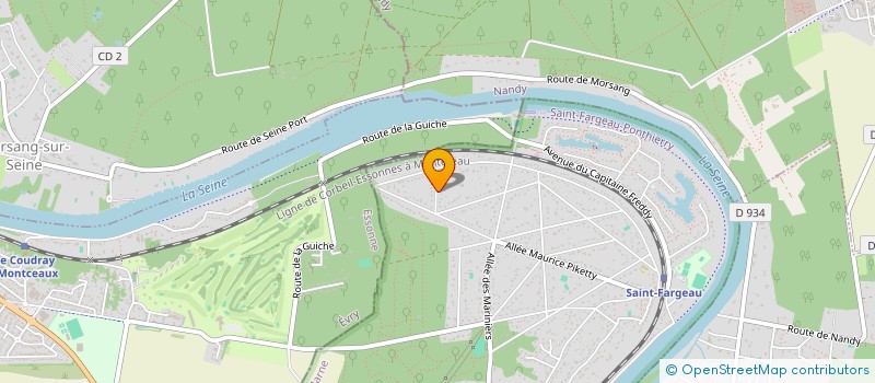 localisation de l'entreprise SCI DU 11 ALLEE DU QUINCONCE  SAINT-FARGEAU-PONTHIERRY