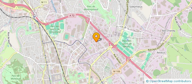 localisation de l'entreprise SCI DU 11 ALLEE VICTOR BASCH  SAINT-ETIENNE