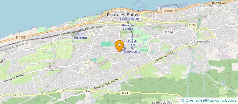 localisation de l'entreprise SCI DU 11 AVENUE DE LA DENT D'OCHE  EVIAN-LES-BAINS