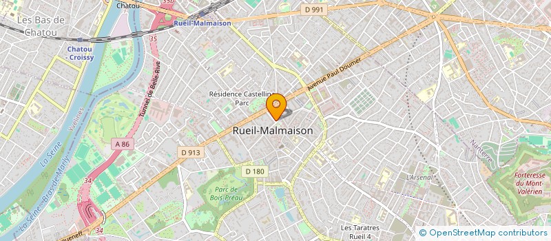localisation de l'entreprise SCI DU 11 AVENUE GEORGES CLEMENCEAU à RUEIL-MALMAISON