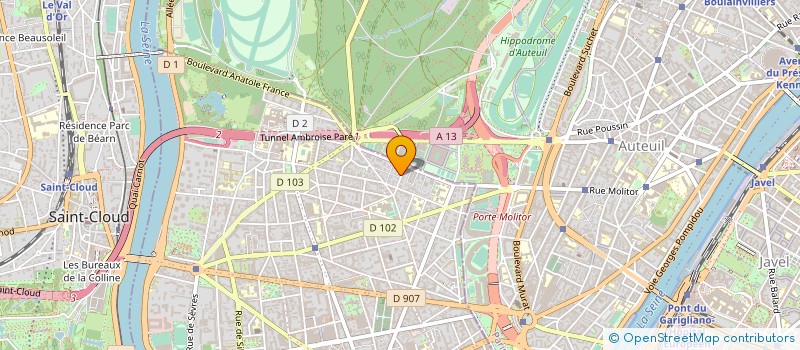 localisation de l'entreprise SCI DU 11 BIS RUE DES PINS à BOULOGNE BILLANCOURT