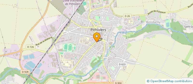 localisation de l'entreprise SCI DU 11 FBG D'ORLEANS  PITHIVIERS