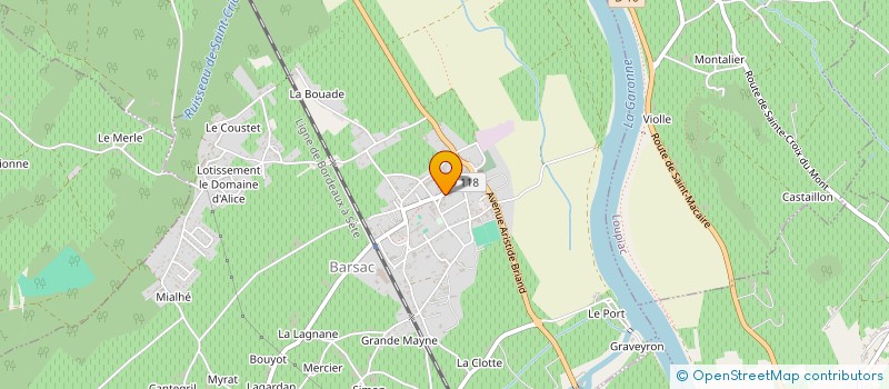 localisation de l'entreprise SCI DU 11 NOVEMBRE  BARSAC