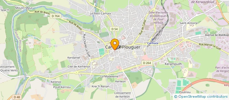 localisation de l'entreprise SCI DU 11 PLACE DE LA MAIRIE à CARHAIX-PLOUGUER