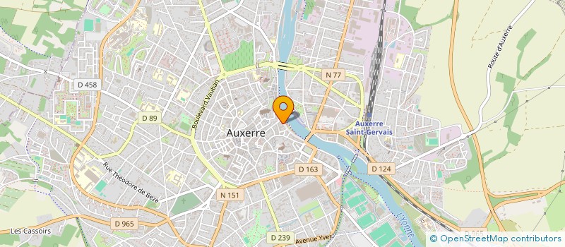 localisation de l'entreprise SCI DU 11 QUAI DE LA REPUBLIQUE à AUXERRE