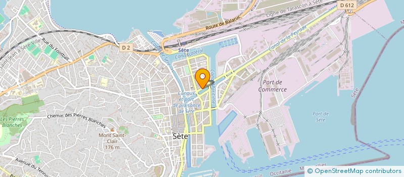 localisation de l'entreprise SCI DU 11 QUAI LOUIS PASTEUR  SETE