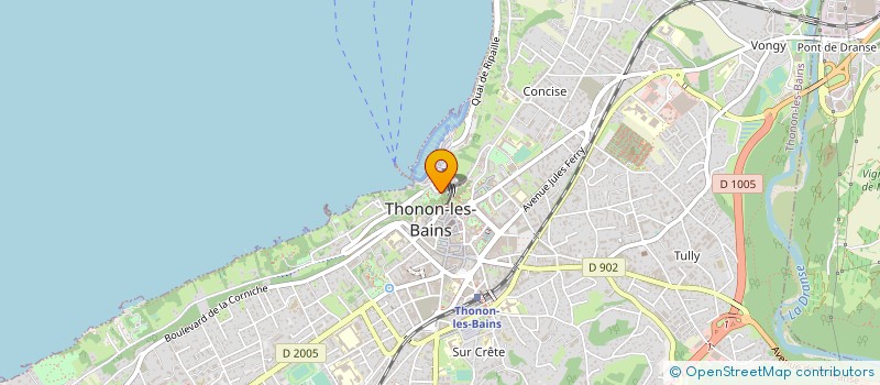 localisation de l'entreprise SCI DU 11 RUE DE L'INDUSTRIE à THONON LES BAINS