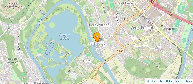 localisation de l'entreprise SCI DU 11 RUE DES DIABLOTINS  CERGY