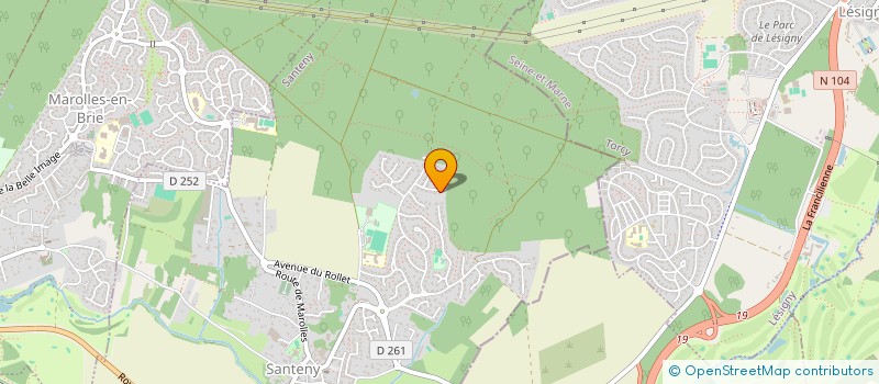 localisation de l'entreprise SCI DU 11 RUE MARC ANTOINE CHARPENTIER  SANTENY