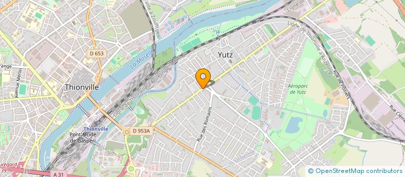 localisation de l'entreprise SCI DU 110 RUE DU PRESIDENT ROOSEVELT A YUTZ  YUTZ