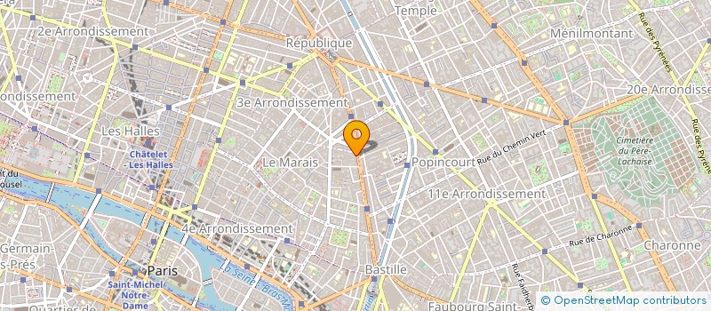 localisation de l'entreprise SCI DU 111 BOULEVARD BEAUMARCHAIS  PARIS