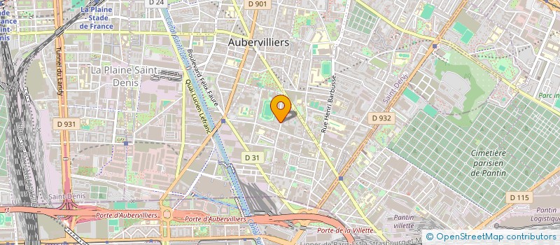 localisation de l'entreprise SCI DU 111 ET 111 BIS RUE ANDRE KARMAN  AUBERVILLIERS