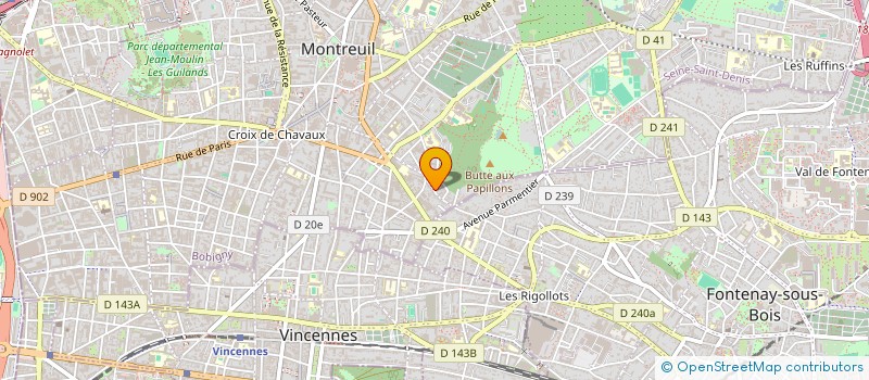 localisation de l'entreprise SCI DU 111 RUE MOLIERE à MONTREUIL