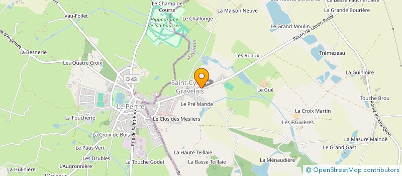 localisation de l'entreprise SCI DU 112 AVENUE DE TOURS  SAINT-CYR-LE-GRAVELAIS